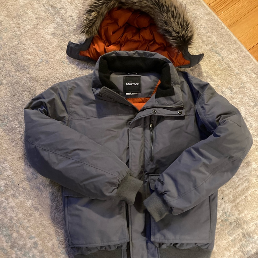 Men’s Marmot hooded winter jacket